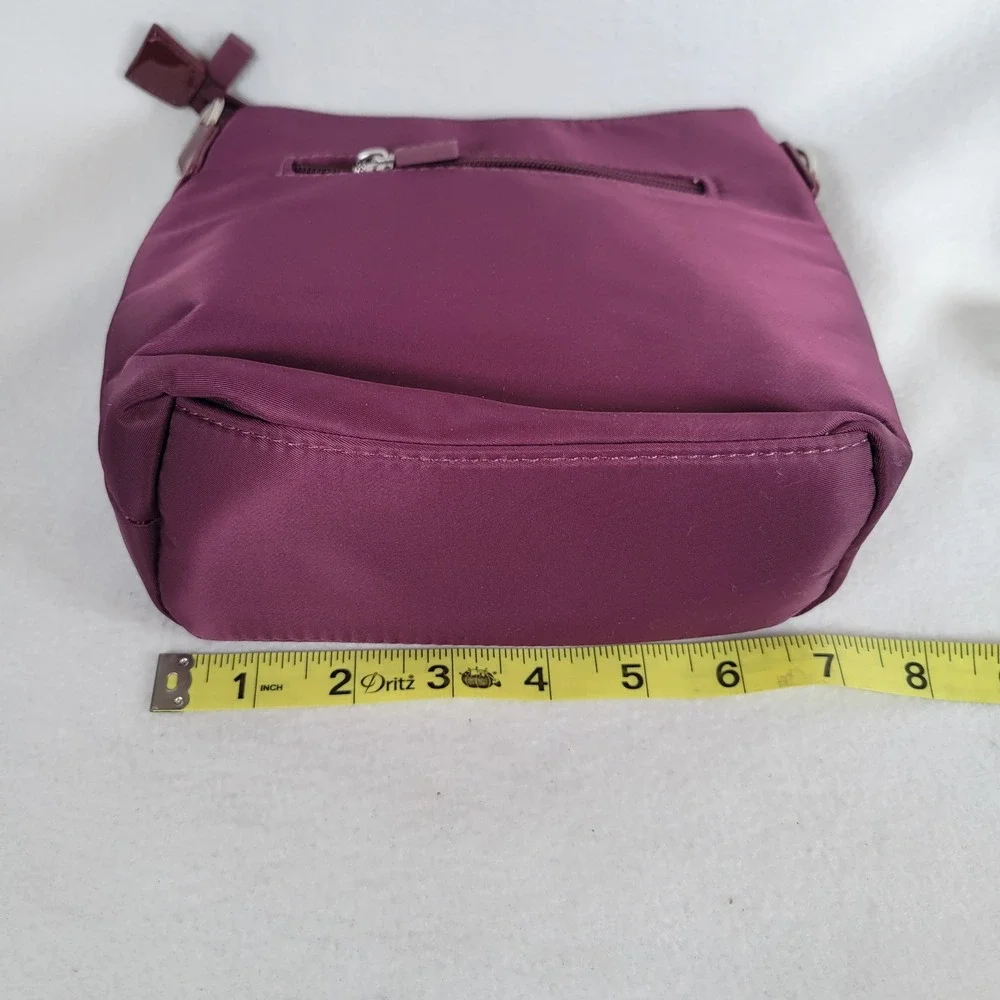 IHKWIP Womens Crossbody Buckle Up Travel Nylon Bag Medium Purple Outdoor